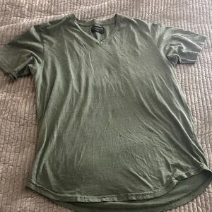 Goodlife Men's Green V-Neck Tee